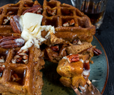 Pumpkin Pecan Waffles